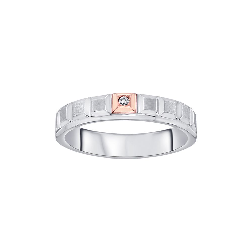 Eclectic Diamond and Platinum Womens Band-Platinum-PRG23M14