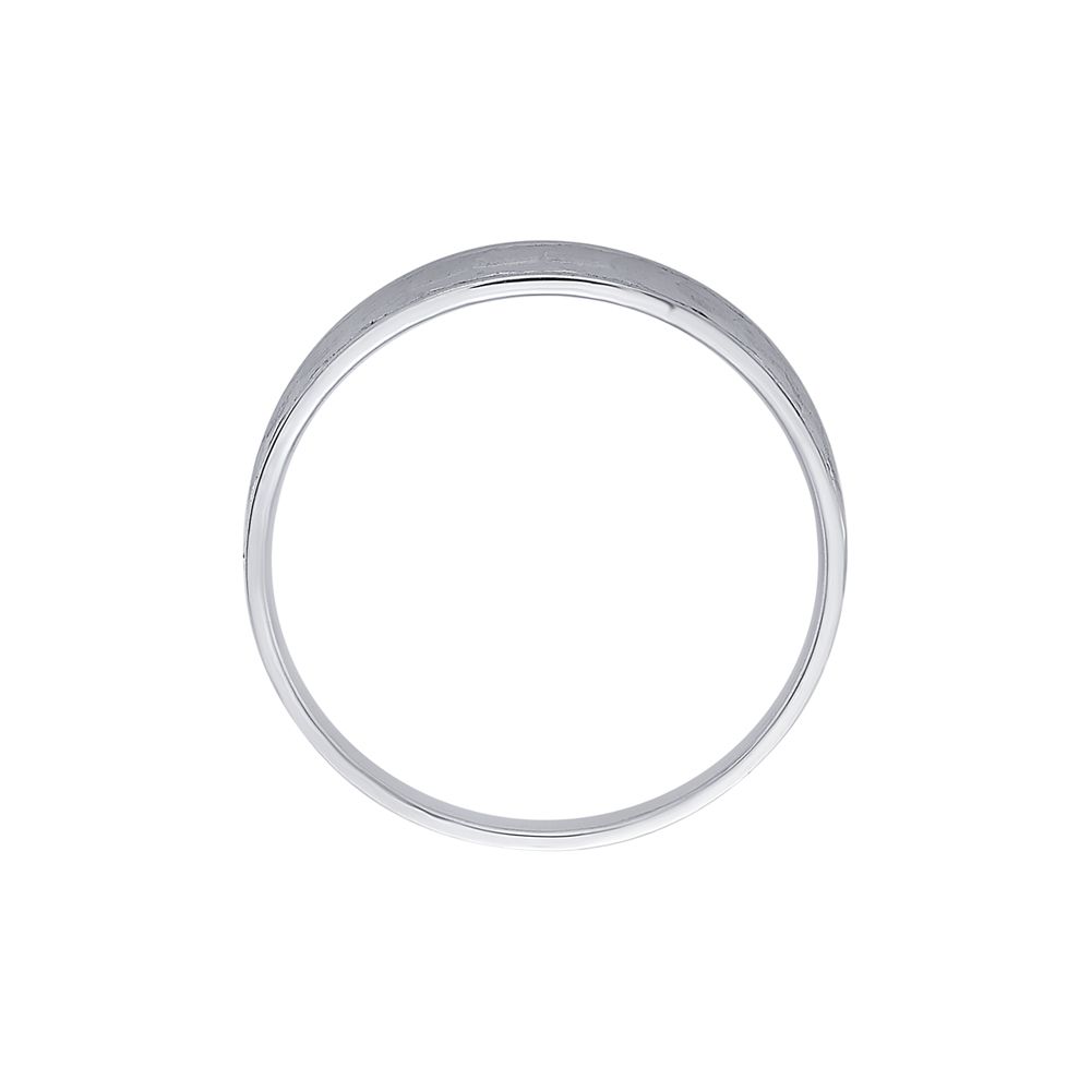 Textured Platinum Mens Band-Rings-PRG23M15