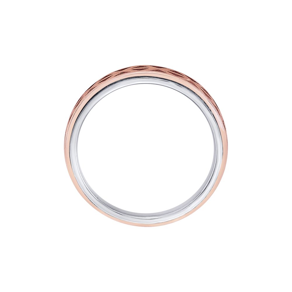 Patterned Womens Dual Toned Finger Band-Platinum-PRG23M18