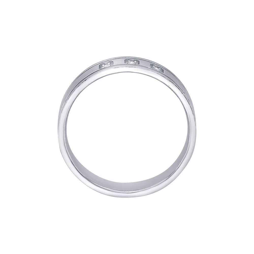 Shining Diamond and Platinum Womens Band-Platinum-PRG23M24