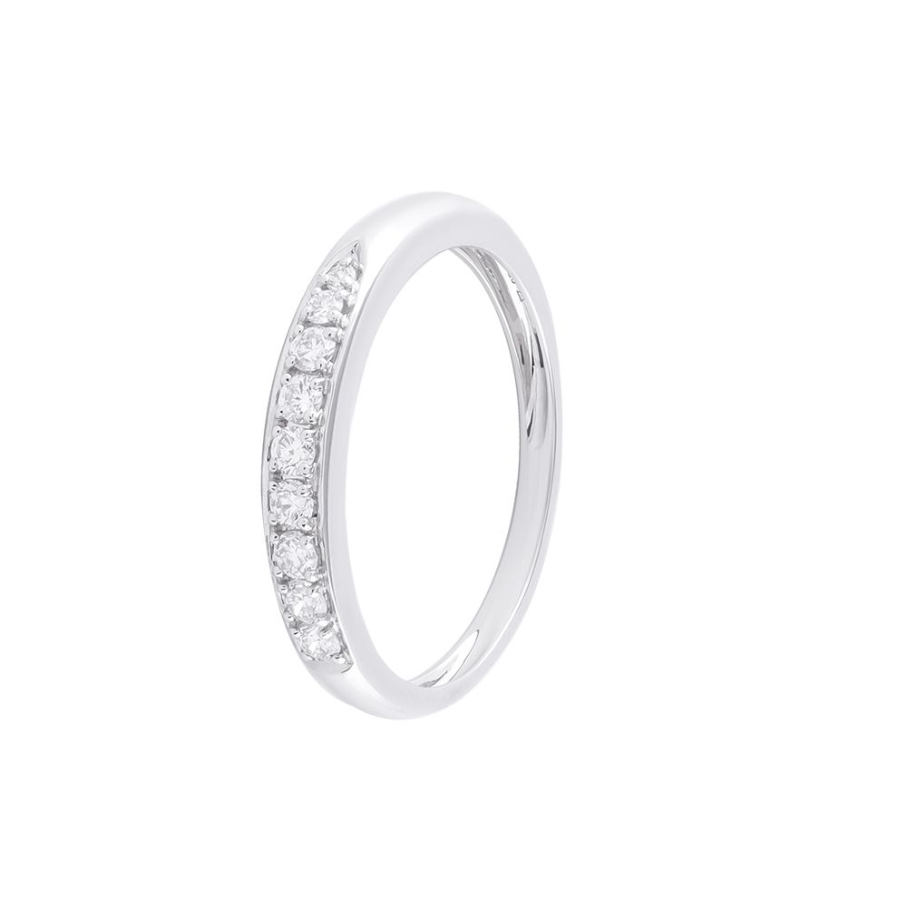 Stylish Diamond and Platinum Mens Finger Band-Rings-PRG24K04
