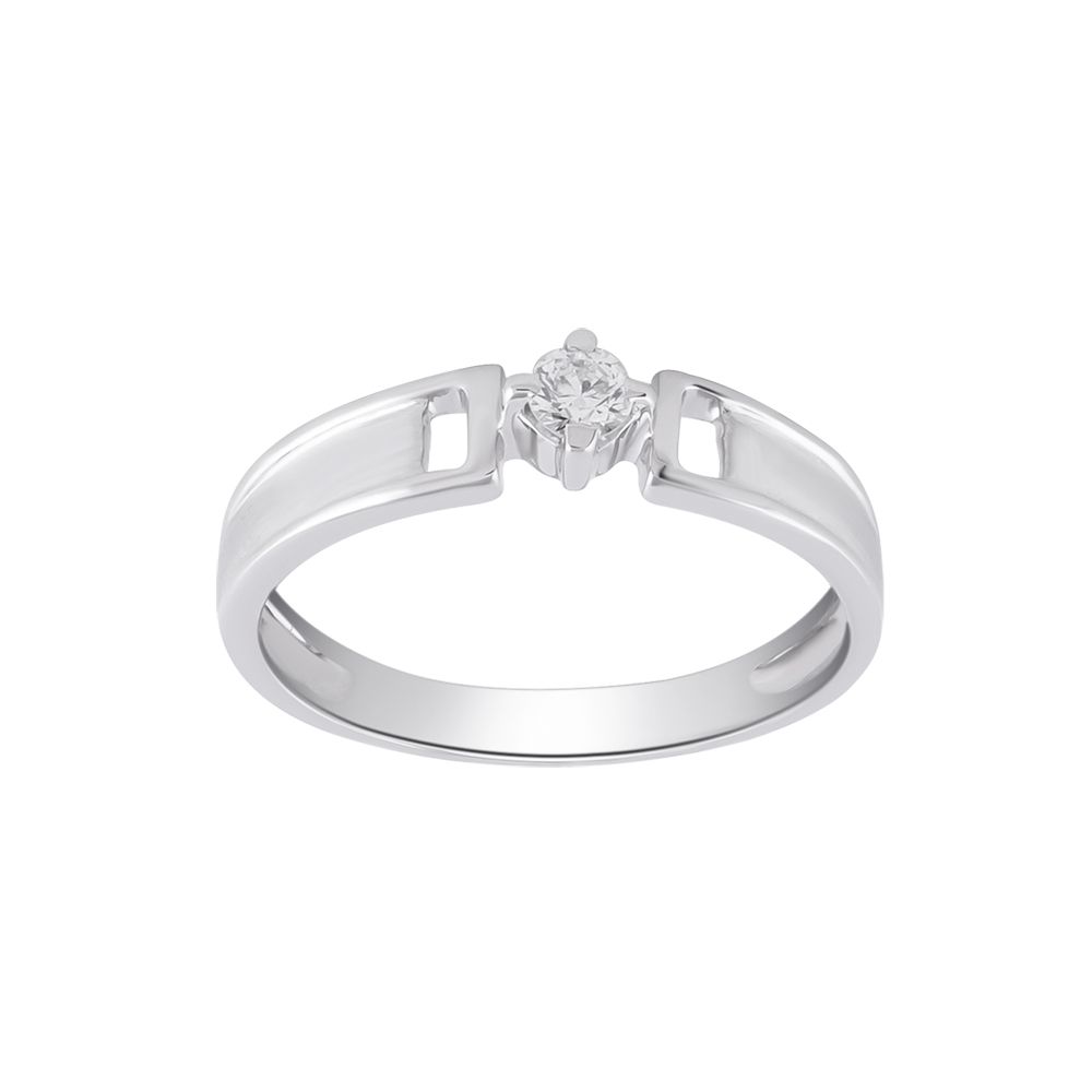 Designer Diamond and Platinum Finger Ring-Rings-PRG24K05