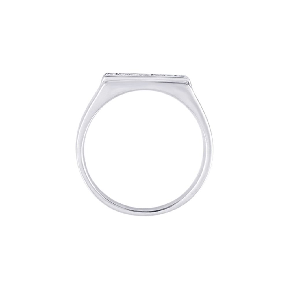 Captivating Platinum and Diamond Mens Band-Rings-PRG24K14