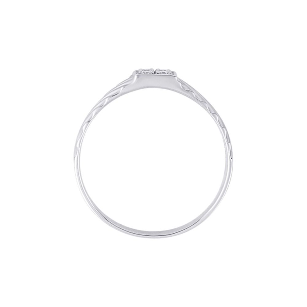 Classic Mens Diamond Platinum Finger Ring-Rings-PRG24K19