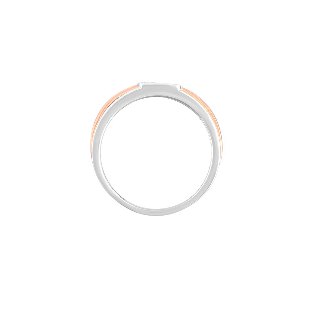 Artistic Diamond 2-toned Mens Finger Ring-Platinum-PRG24K22