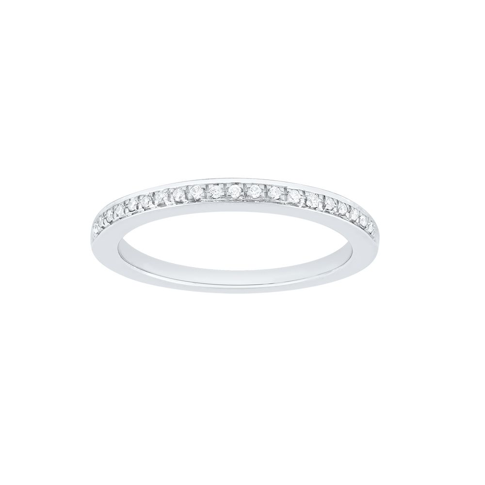 Contemporary Platinum Diamond Ring-Rings-PRG24K45