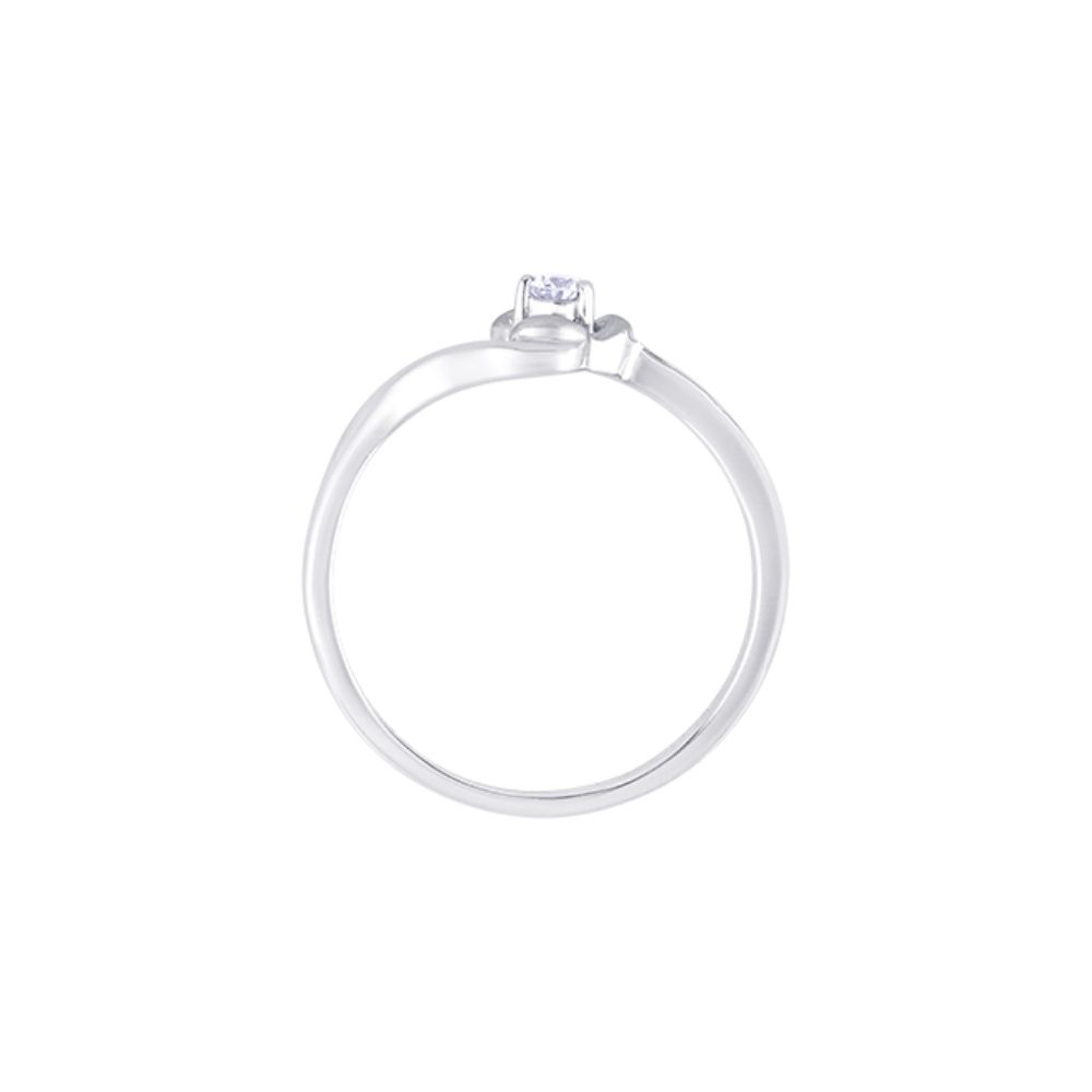 Gracious Platinum and Diamond Finger Ring-Rings-PRG24K48