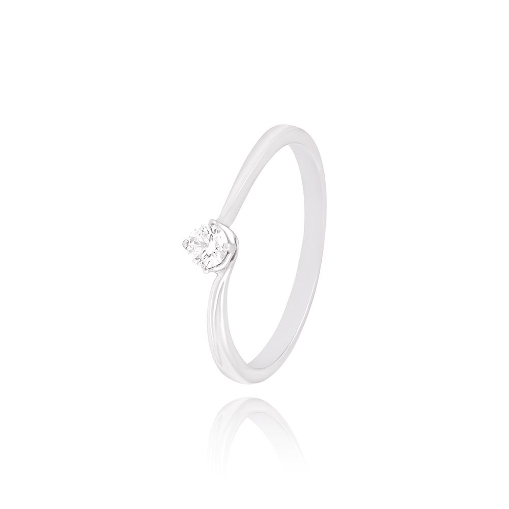 Keepsake Platinum and Diamond Finger Ring-Rings-PRG24K52