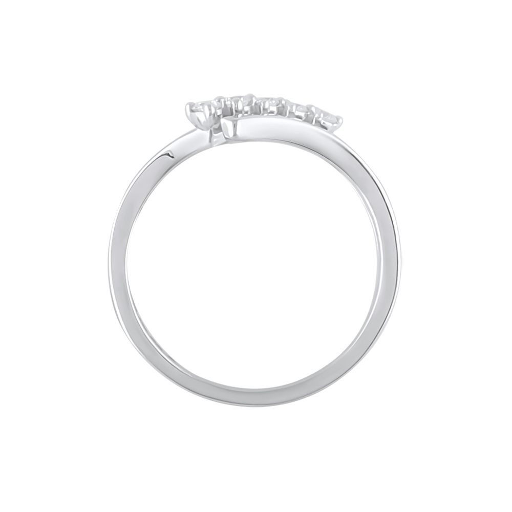 Reliable Diamond Studded Platinum Finger Ring-Rings-PRG24K61