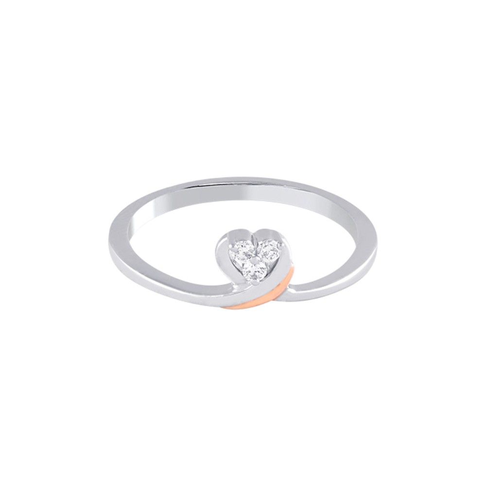 Exceptional Diamond Embellished Platinum Finger Ring-Rings-PRG24K62