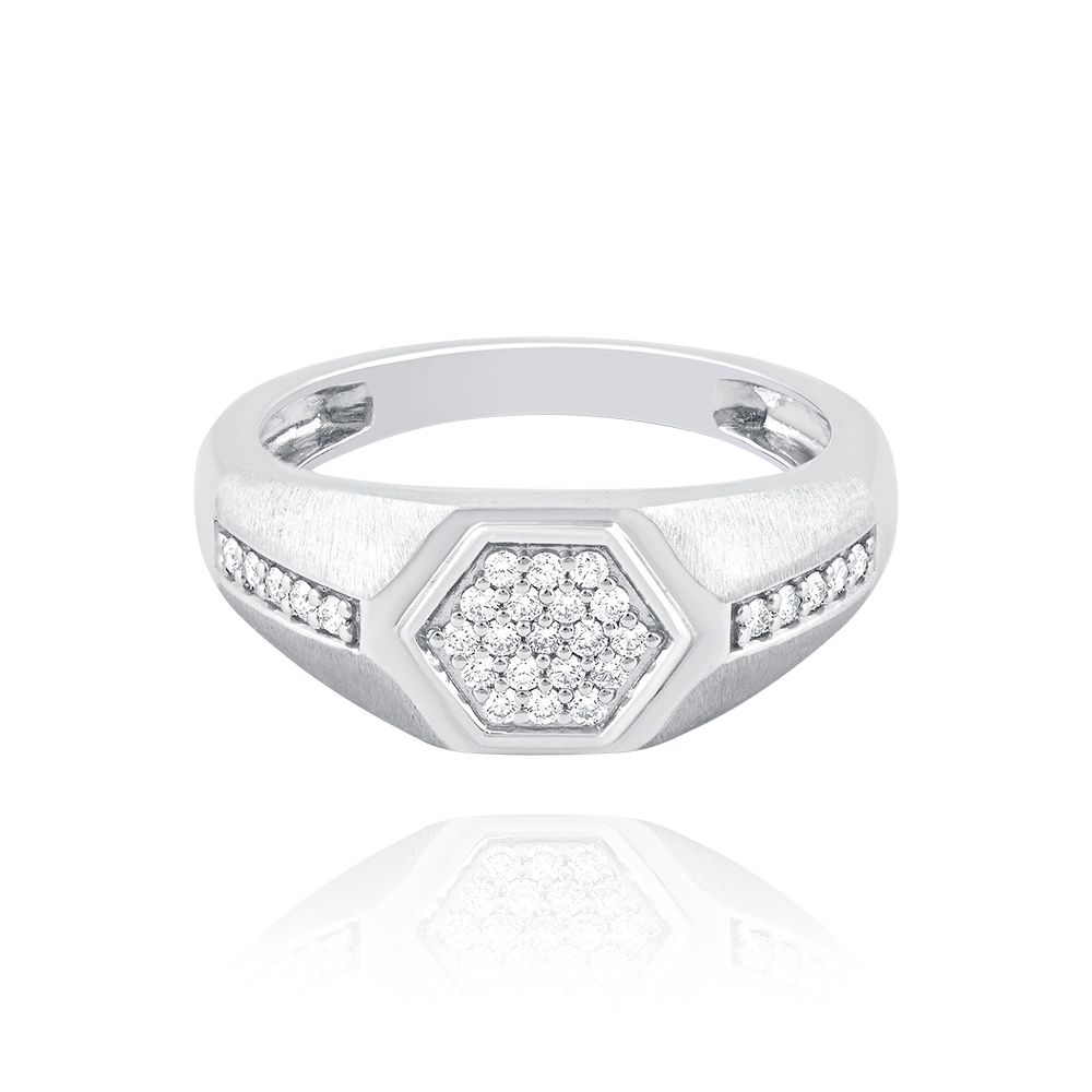 Minimalist Platinum Ring For Men-Rings-PRG24K66