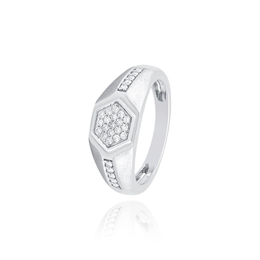 Minimalist Platinum Ring For Men-Rings-PRG24K66