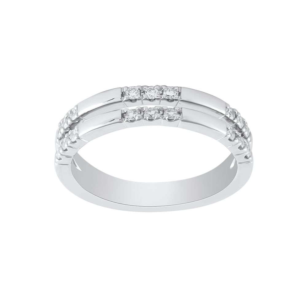 Classic Diamond Platinum Ring-Rings-PRG24K68