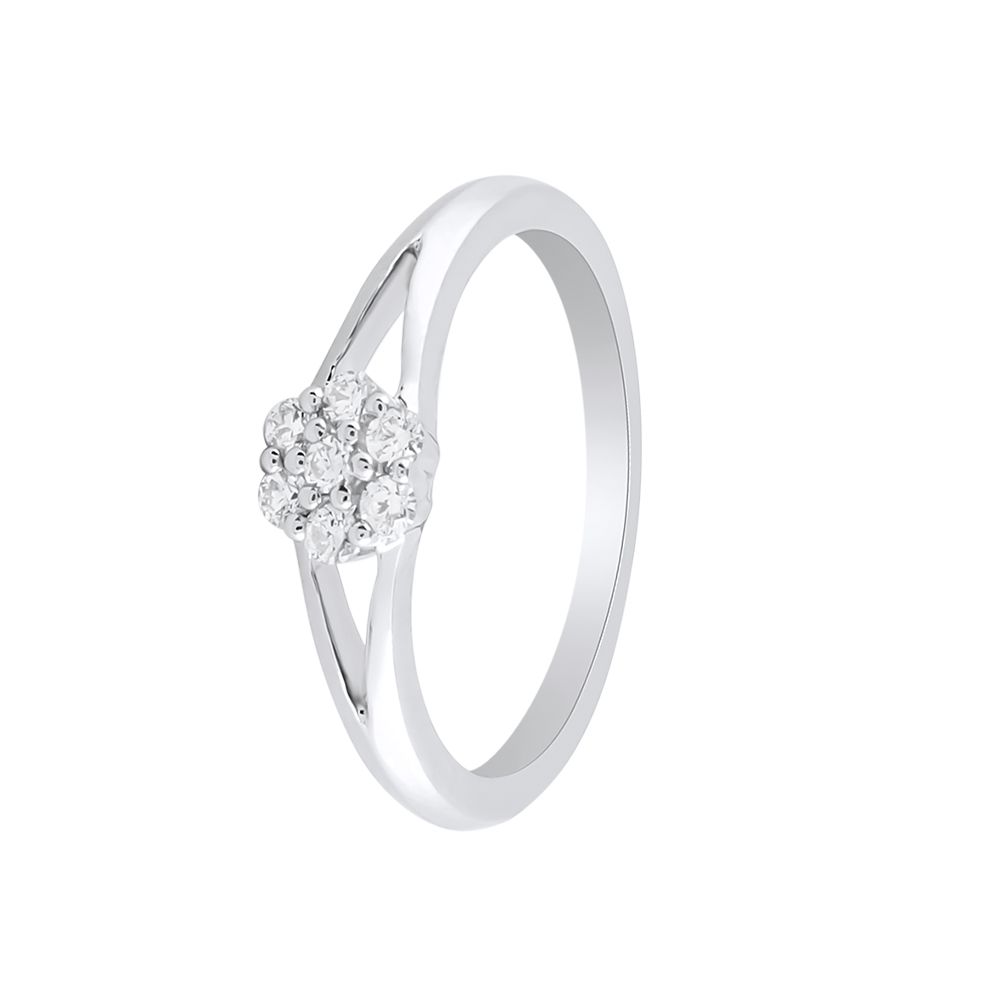 Stunning Diamond Platinum Ring-Rings-PRG24K69