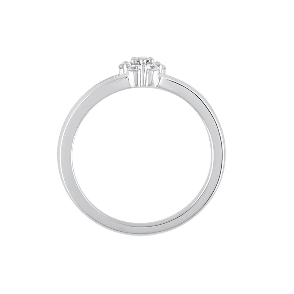 Stunning Diamond Platinum Ring-Rings-PRG24K69