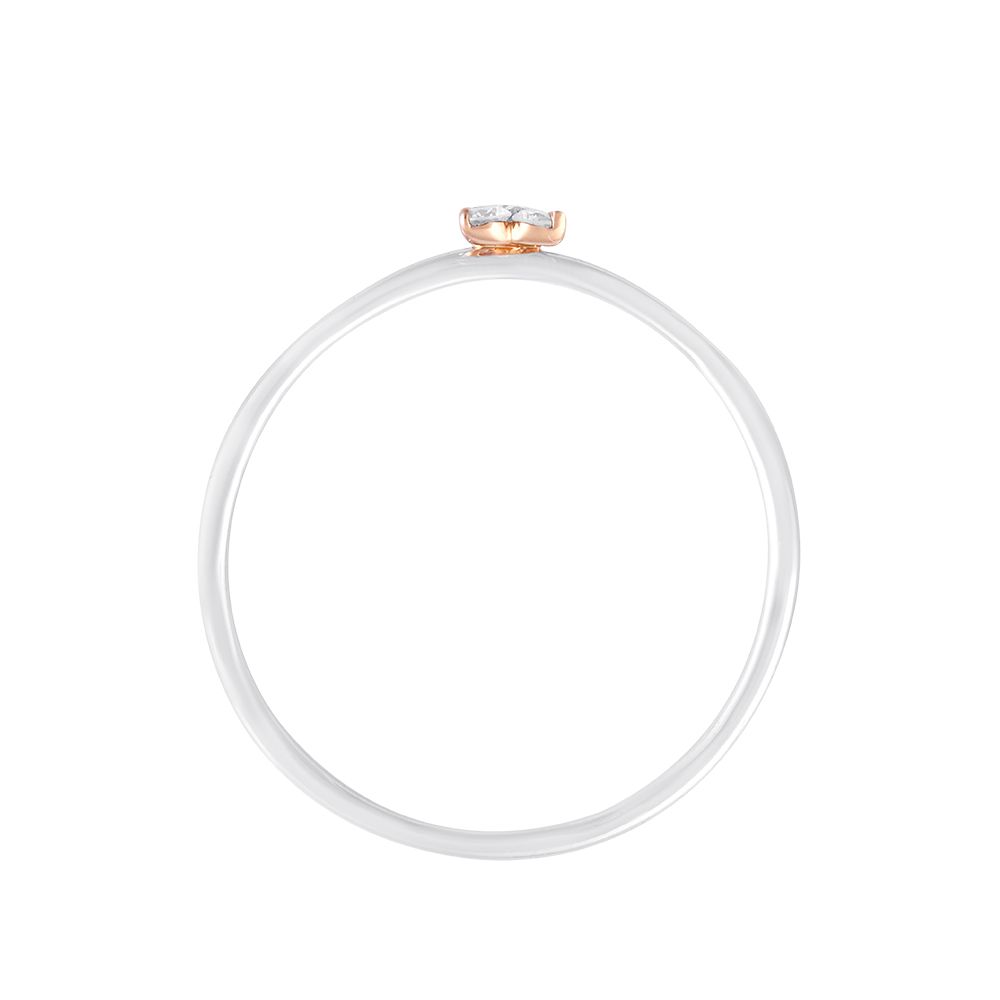 Floral Diamond Women Platinum Ring-Rings-PRG24K72