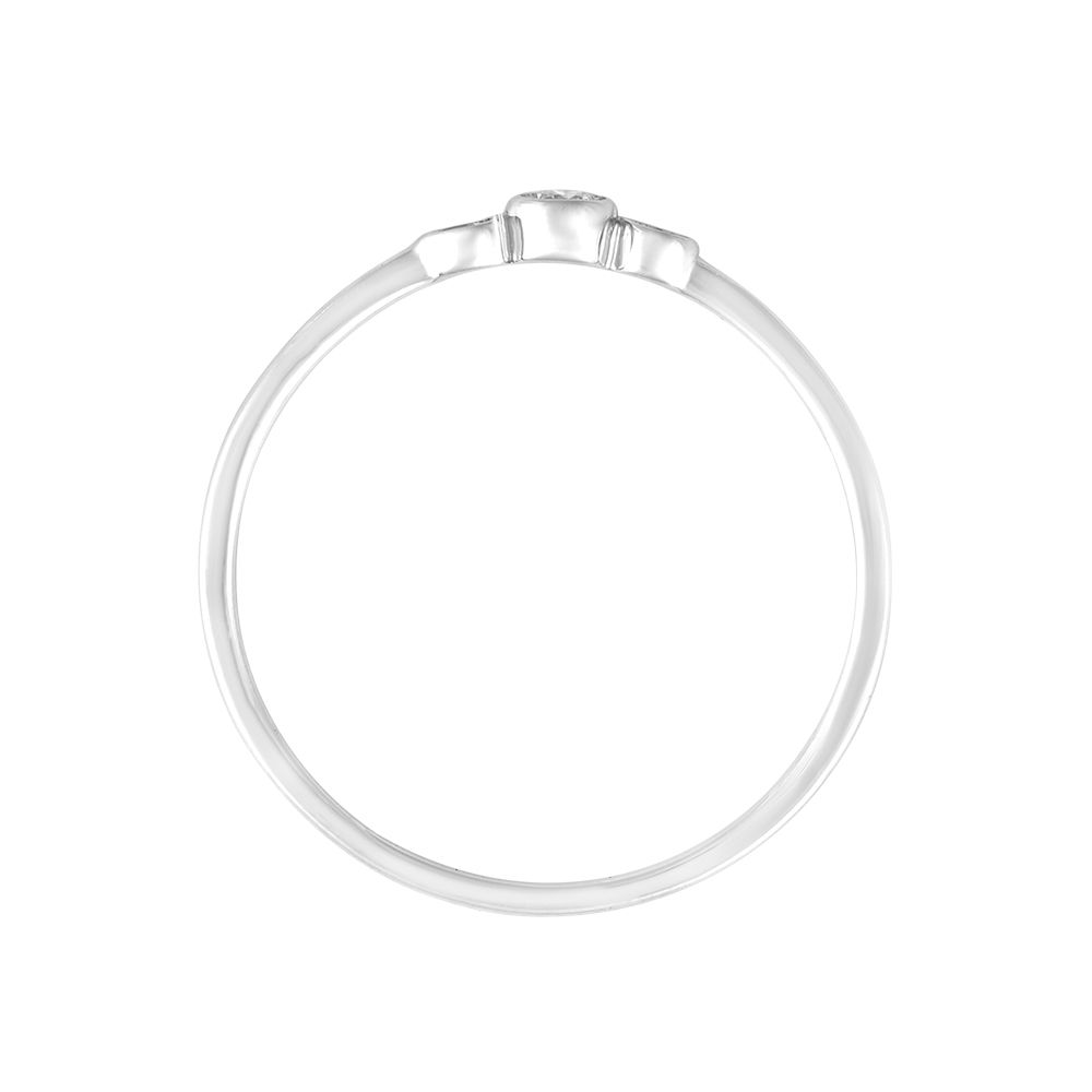 3 Stone Platinum Diamond Ring-Rings-PRG24K76