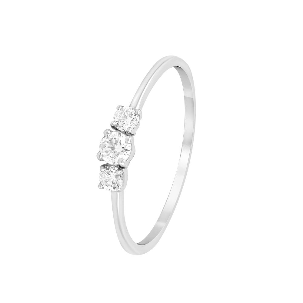 Serenity Solitaire Platinum Diamond Ring-Rings-PRG24K78