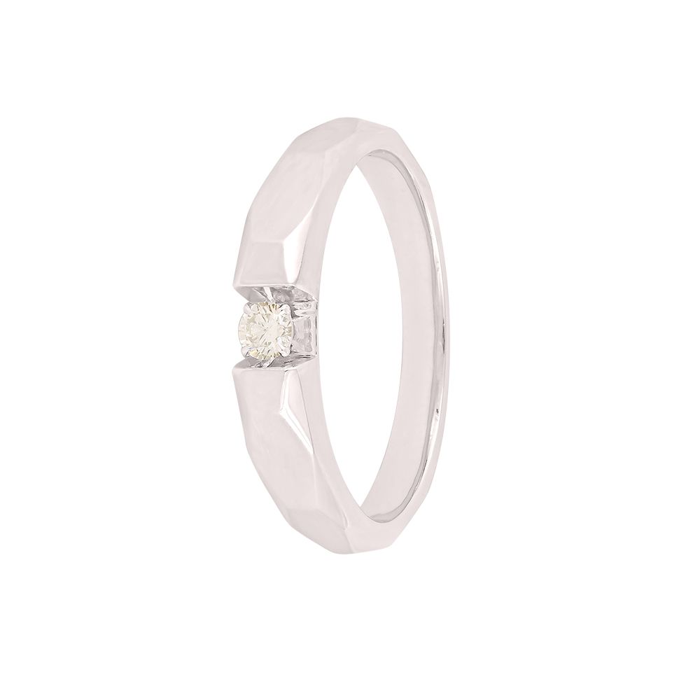 Classy Platinum and White Gold Band-Rings-PRG24M07