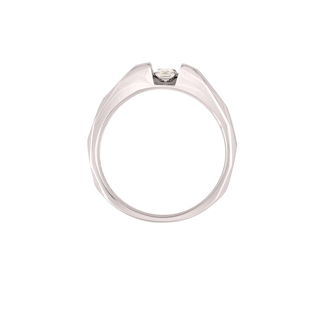 Classy Platinum and White Gold Band-Rings-PRG24M08