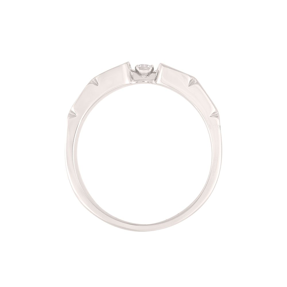 Sophisticated Platinum and Diamond Mens Band-Rings-PRG24M09