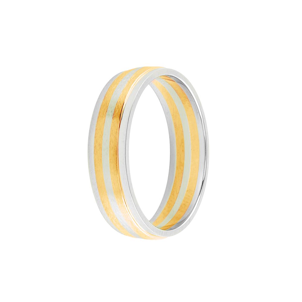 Lavish Dual Metal Platinum Ring-Rings-PRG24M14