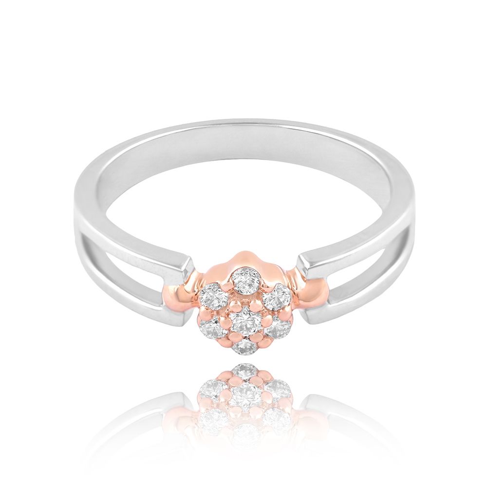Centre Bloom Diamond Ring-Diamond-PRG25K14