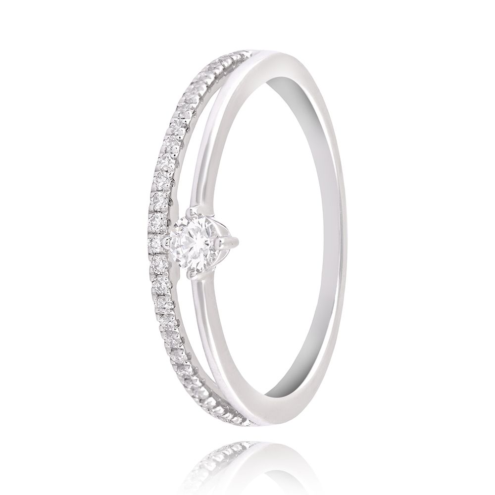 Timeless Love Diamond Ring-Rings-PRG25K16