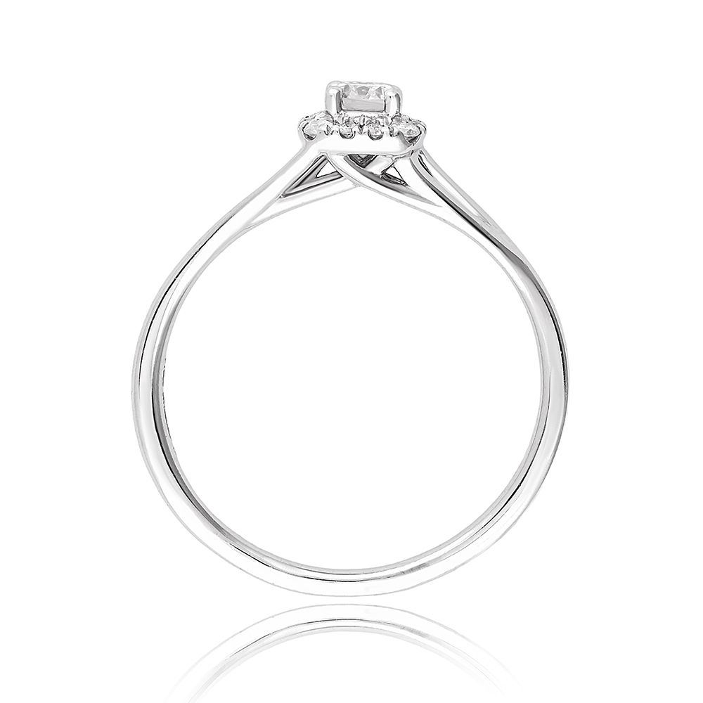 Radiant Halo Diamond Ring-Rings-PRG25M03