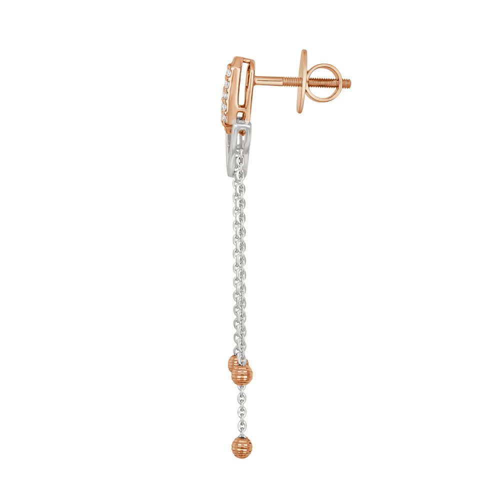 Geometric Drops Platinum Diamond Necklace Set-Platinum-PNS19001-D300O0D