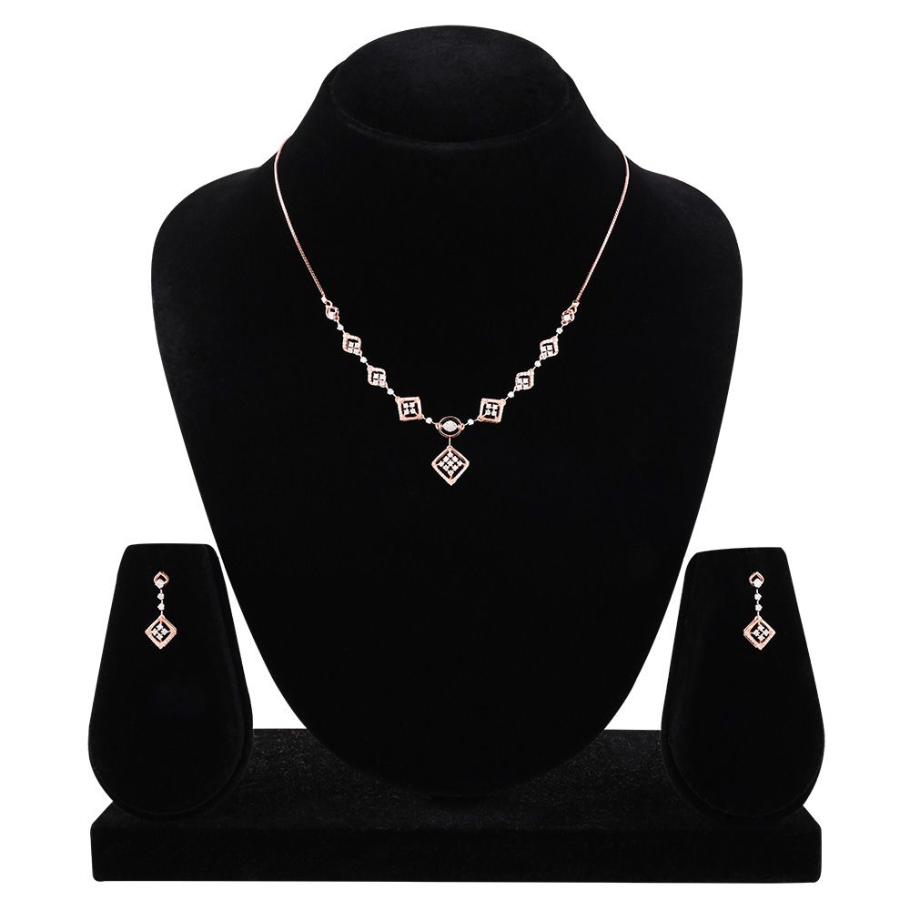 Refined Geometric Curve Necklace Set-All Jewellery-ONS25A54-D400X0C