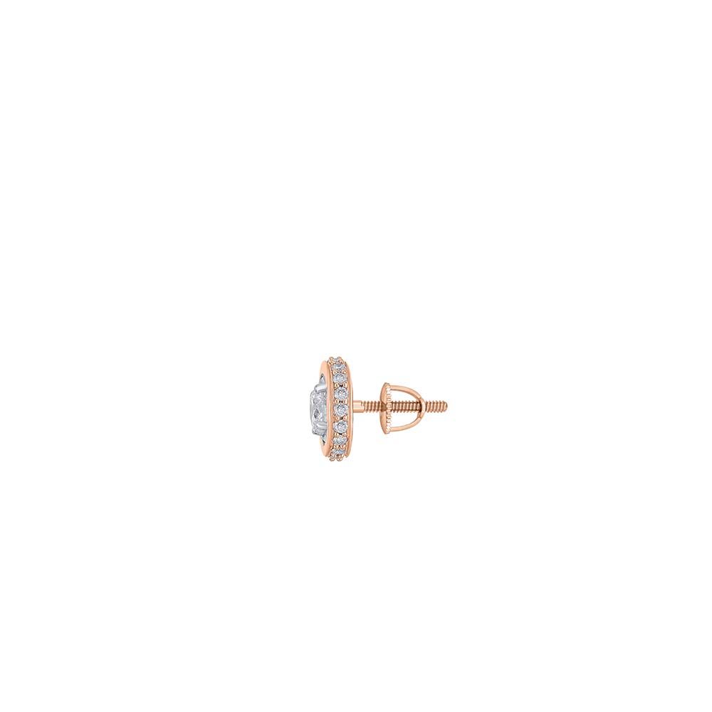 Classic Round Diamond Stud Earrings-Earrings-WER23001-D400X0B