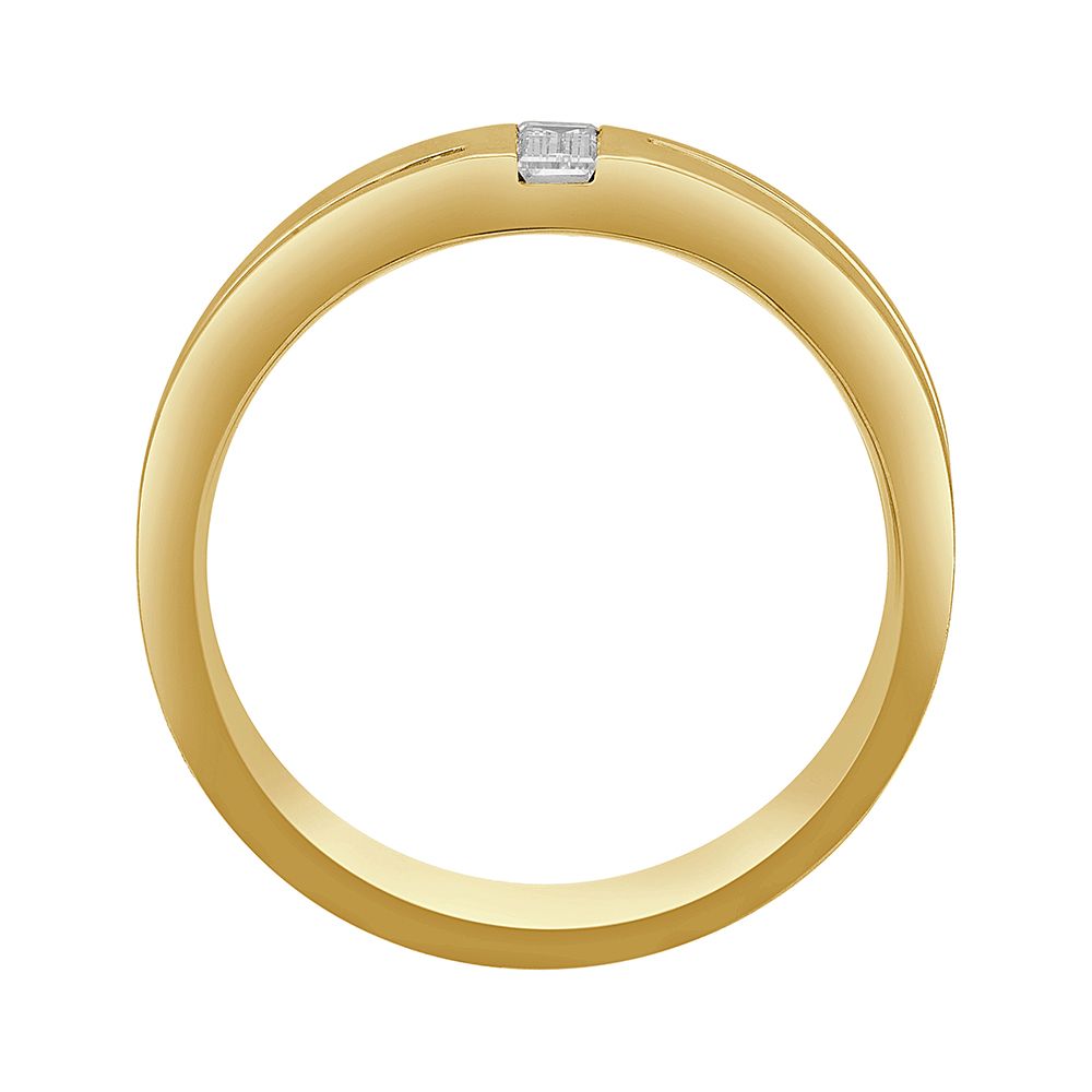 Mens Brilliant Gold Band-Rings-WMR23001