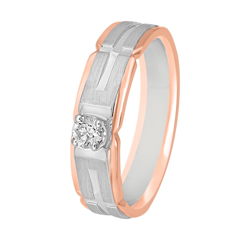 Gracious Diamond Mens Finger Ring  -Rings-WMR23007