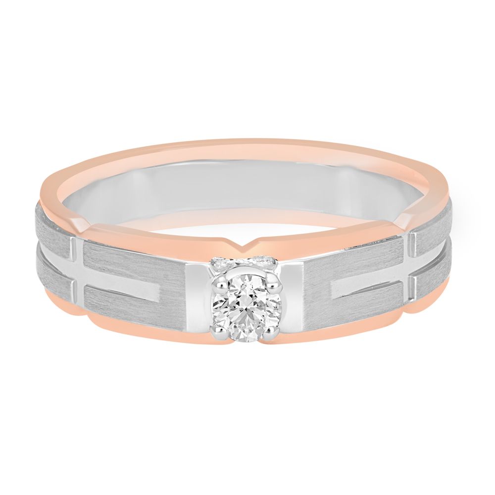 Gracious Diamond Mens Finger Ring  -Rings-WMR23007