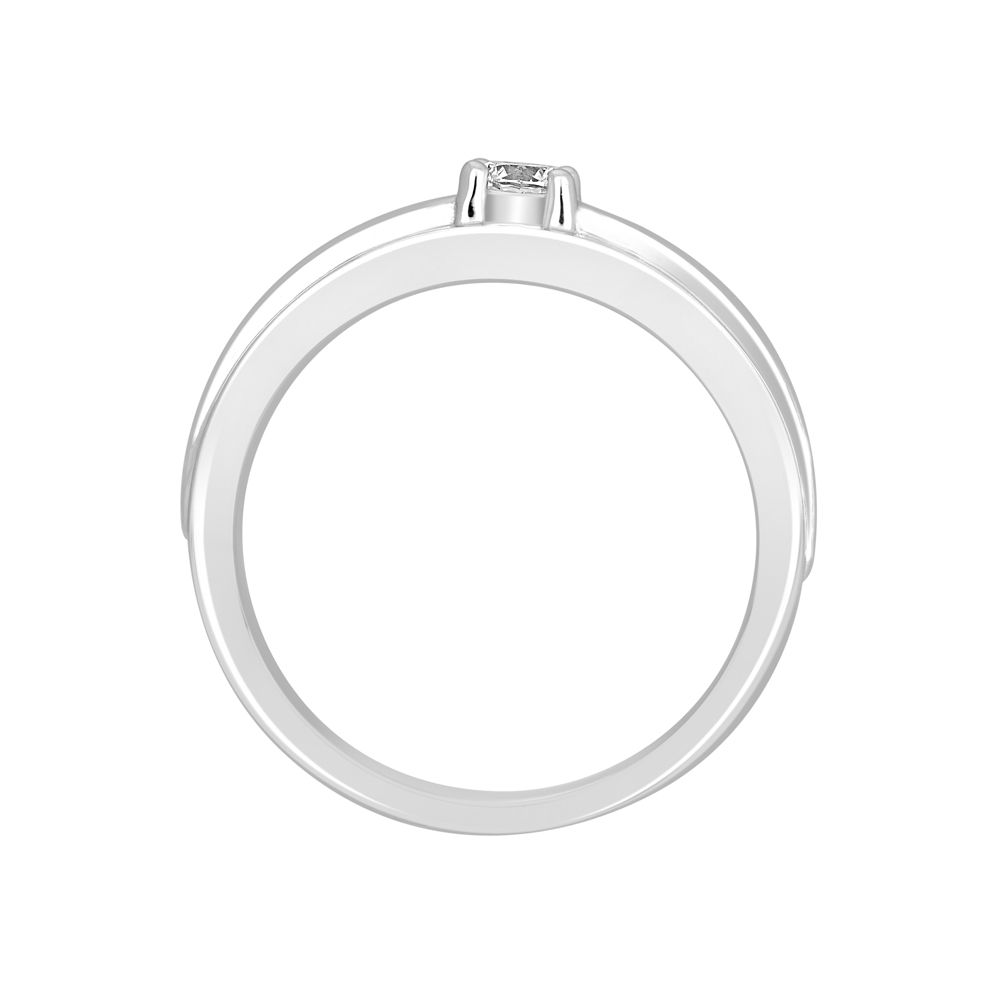 950Pt Platinum Diamond Studded Mens Finger Ring-Rings-WMR23008-D300PND