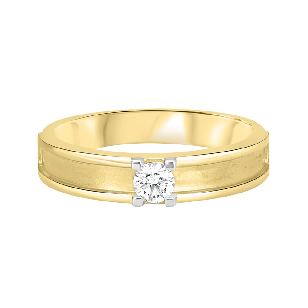 18KT Yellow Gold and Diamond Finger Ring-Rings-WMR23012
