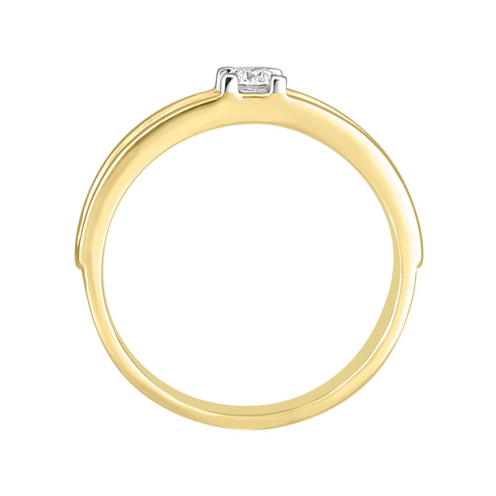 18KT Yellow Gold and Diamond Finger Ring-Rings-WMR23012