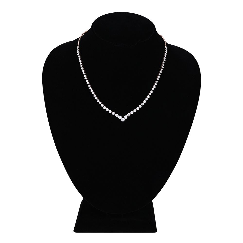 Whispering Rose Gold String Necklace in 18KT-Necklaces-WNK24C01-A300X2B