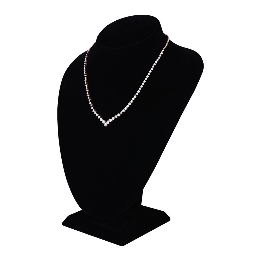 Whispering Rose Gold String Necklace in 18KT-Necklaces-WNK24C01-A300X2B