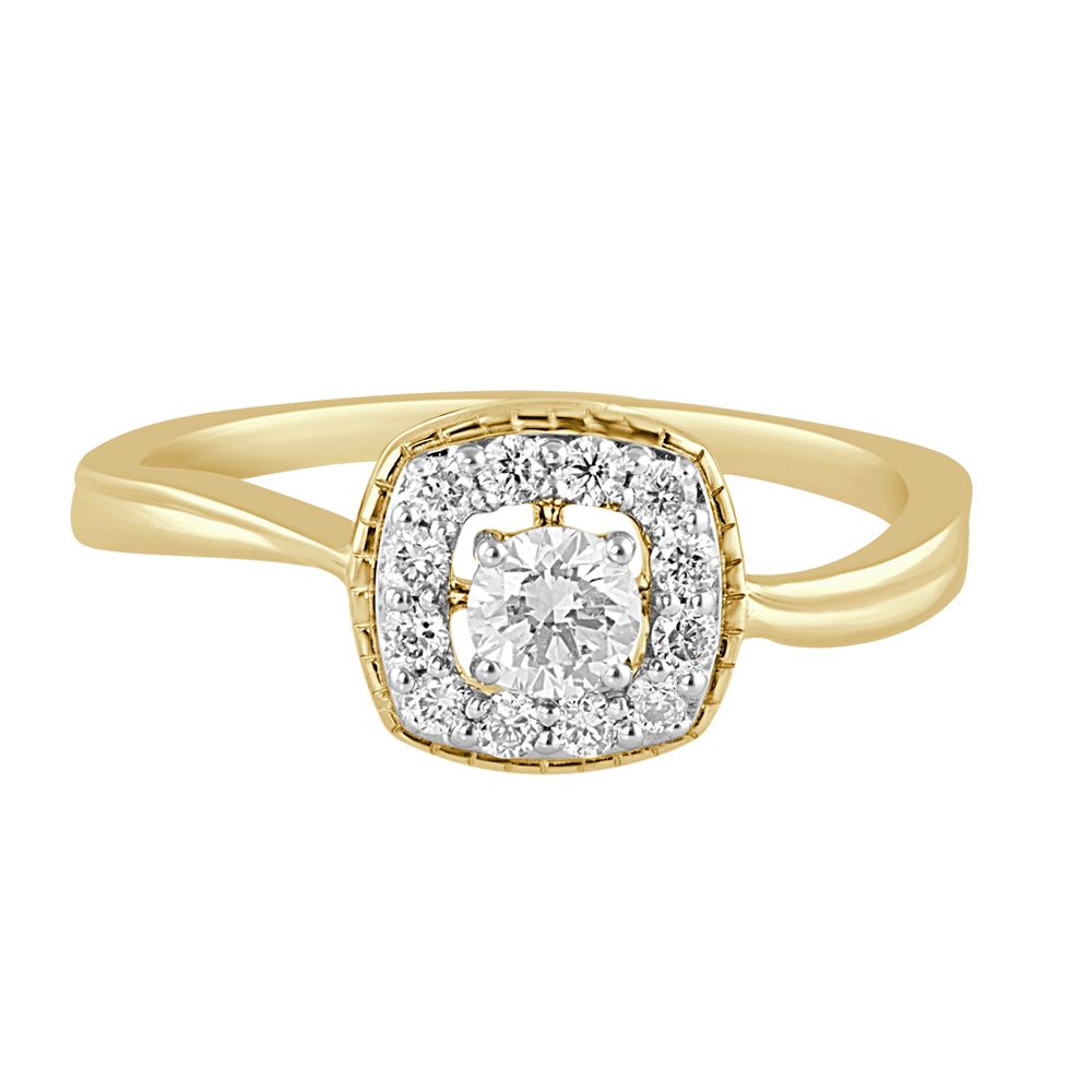 Shimmering Square Diamond Ring-Rings-WRG23002-D400RFB