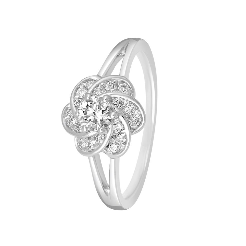 Elegant Flora Diamond Ring-Rings-WRG23005