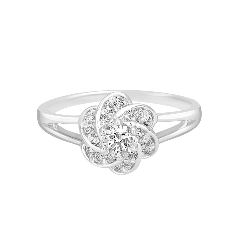 Elegant Flora Diamond Ring-Rings-WRG23005