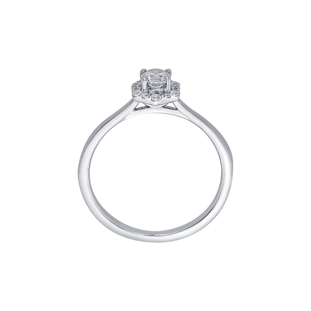 Subtle Diamond and Platinum Finger Ring-Diamond-WRG23013