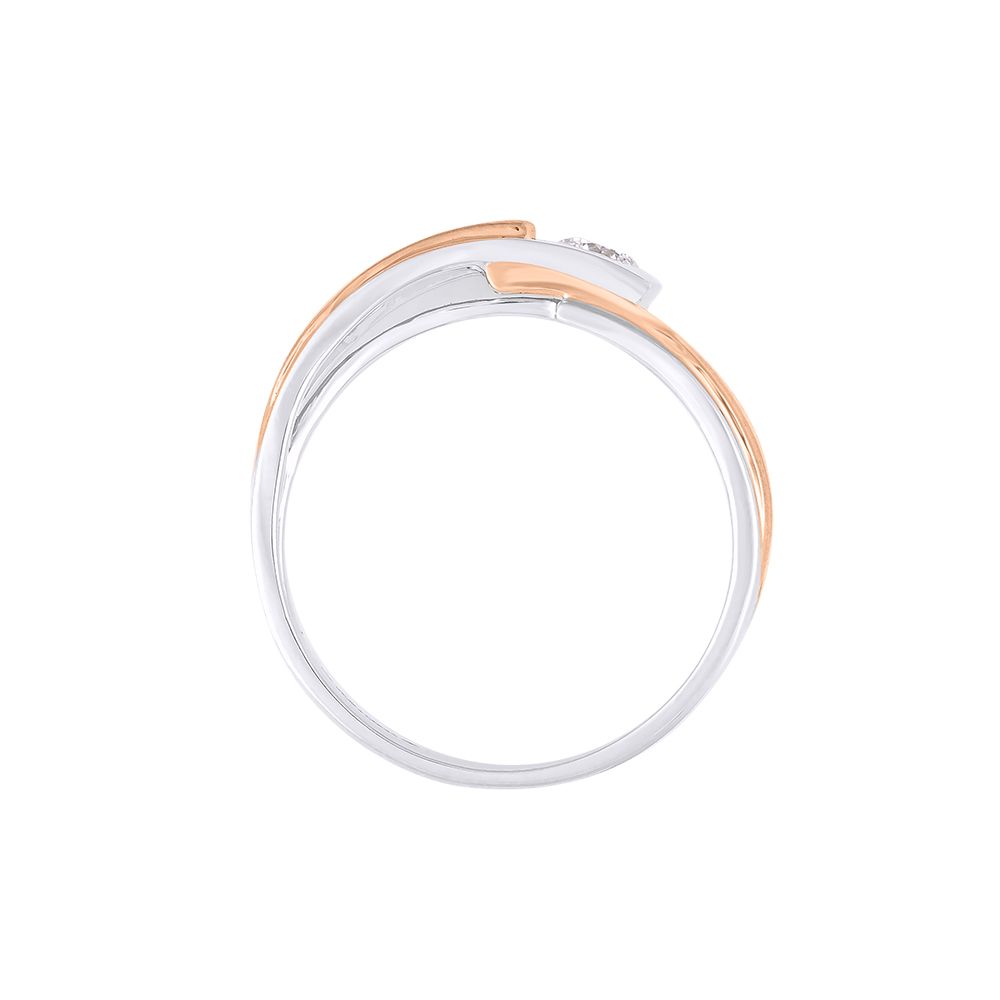 Eclectic Dual Toned Diamond Band-Diamond-WRG24M01