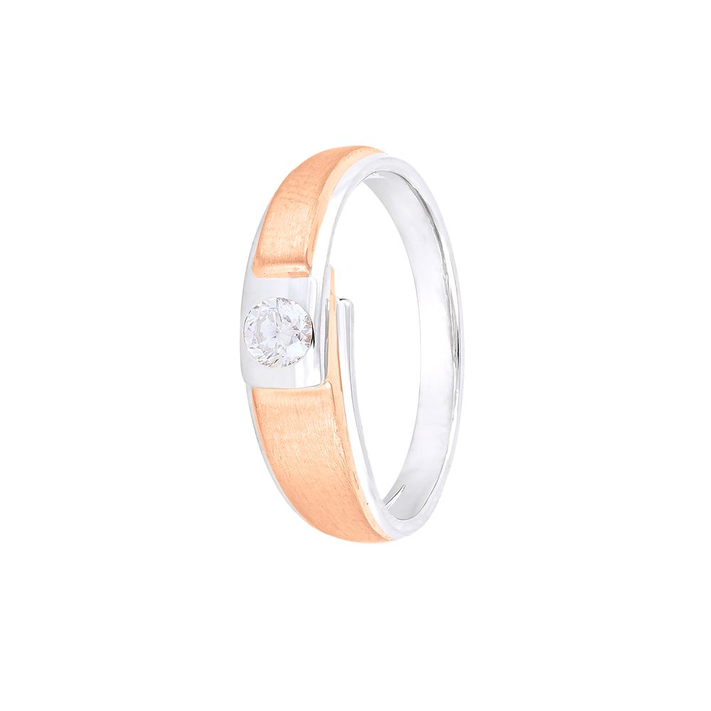Eclectic Dual Toned Diamond Band-Diamond-WRG24M02