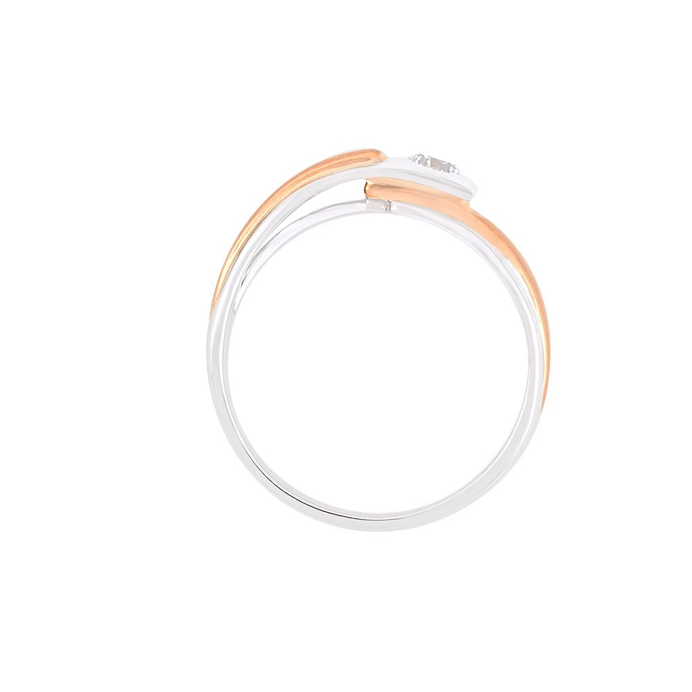 Eclectic Dual Toned Diamond Band-Diamond-WRG24M02