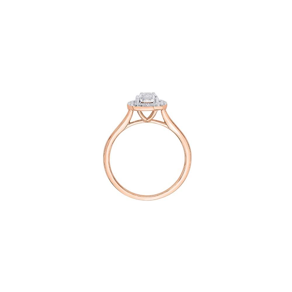Elegant Diamond and Rose Gold Finger Ring-Fathers day-WRG24V01