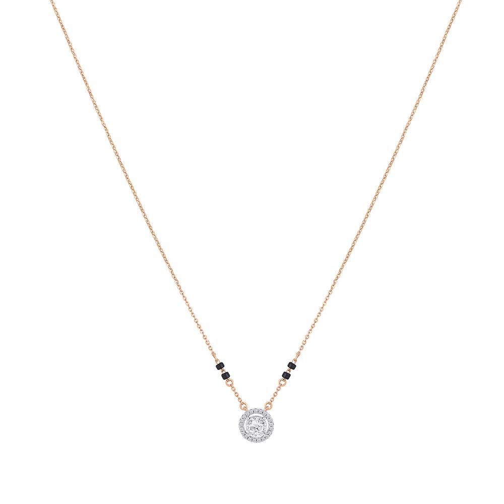 Elegant Diamond and Rose Gold Mangalsutra -Fathers day-WTS24V01-D900X0C