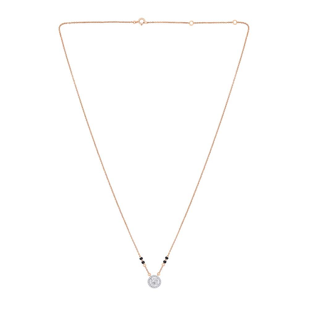 Elegant Diamond and Rose Gold Mangalsutra -Fathers day-WTS24V01-D900X0C